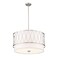 Z-Lite Dalton 4 Light Pendant, Brushed Nickel & White 198-24BN - alternate 6